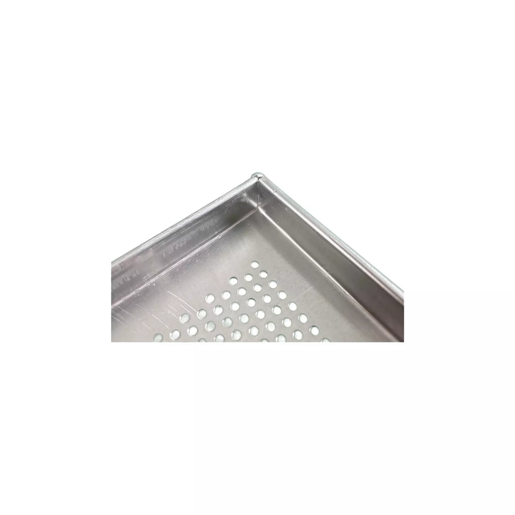 Aluminium Backblech 40/60 – perforiert (3 Ränder)